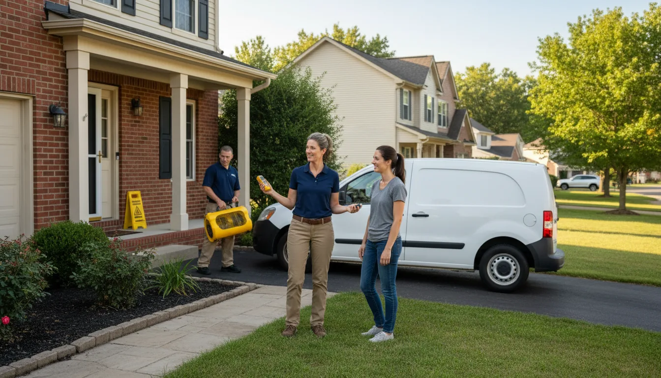 Residential water damage restoration in Drifton, PA